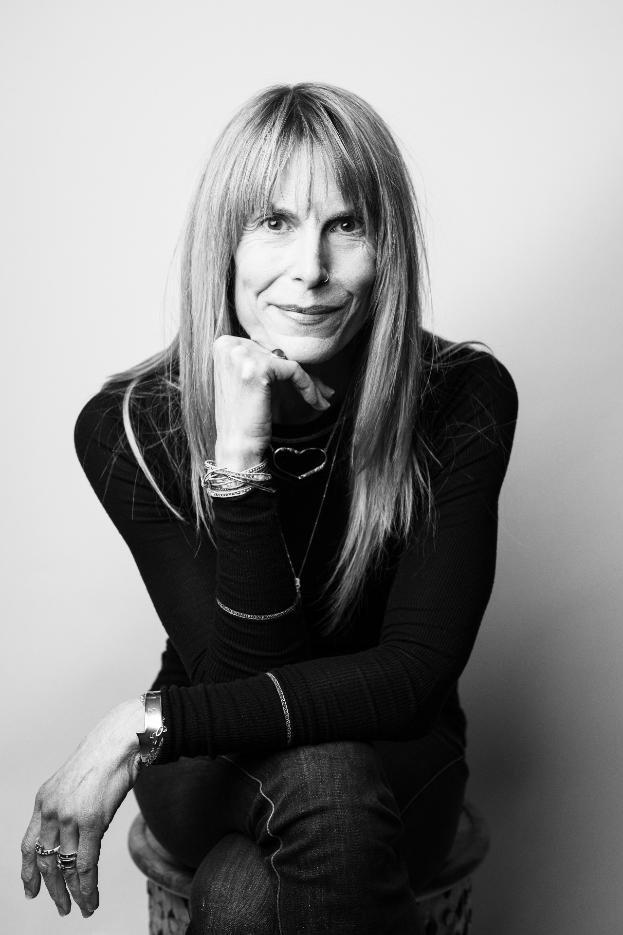Black and white portrait of Kristy Scher